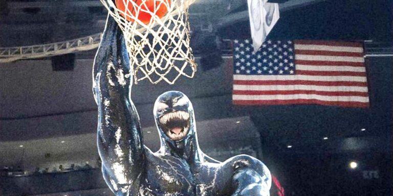 Venom Dunks on Andrew Garfield’s Spider-Man in Weird Basketball Fan Art