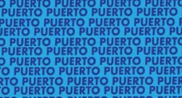 Visual challenge of the word 'PUERCO': find it in less than 12 seconds