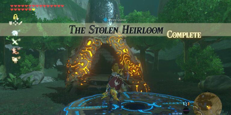 Zelda BOTW: How To Unlock (& Complete) The Stolen Heirloom Shrine Quest