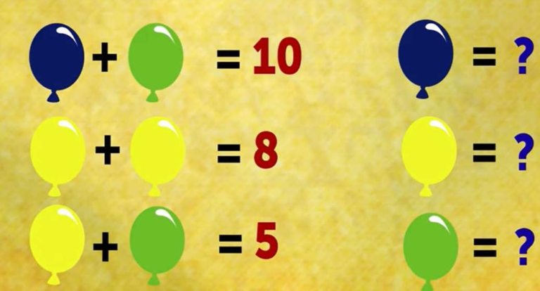 Desafío intelectual: descubre el valor de los globos en 9 segundos y demuestra tu genialidad