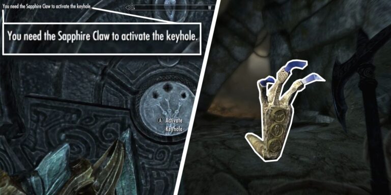 Skyrim: Where To Get The Sapphire Dragon Claw (& What It's For)