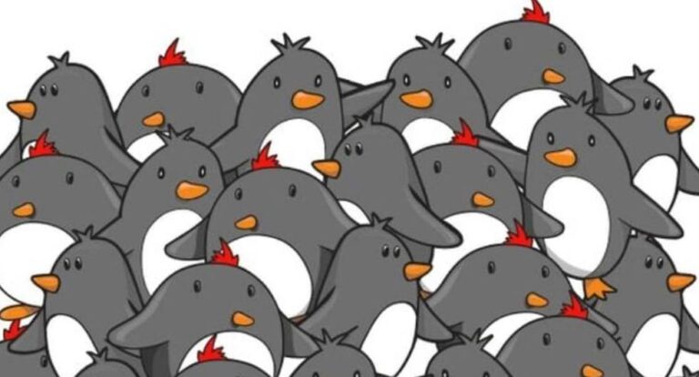 Solo tienes 10 segundos para encontrar el pingüino sin pico en el reto visual