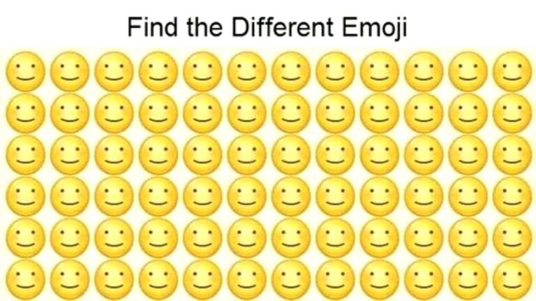 Can you find which Emoji is different in the Picture within 11 secs?