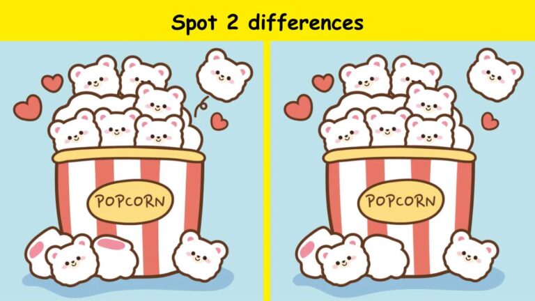 Can you spot 2 differences?