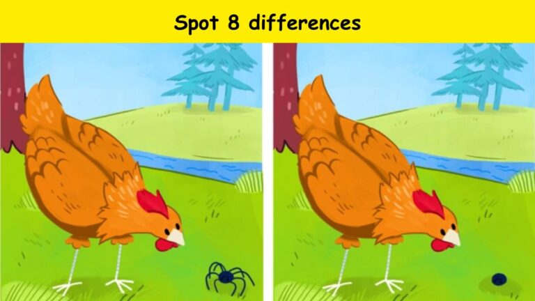 Can you spot 8 differences?