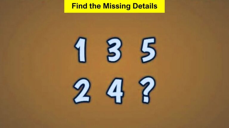 Find the Missing Details in 10 Seconds