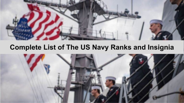 US Navy Ranks & Insignia, Check Complete List In Order