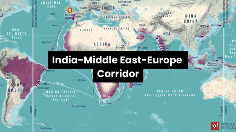 Which continents will be connected via the India-Middle East-Europe Corridor?