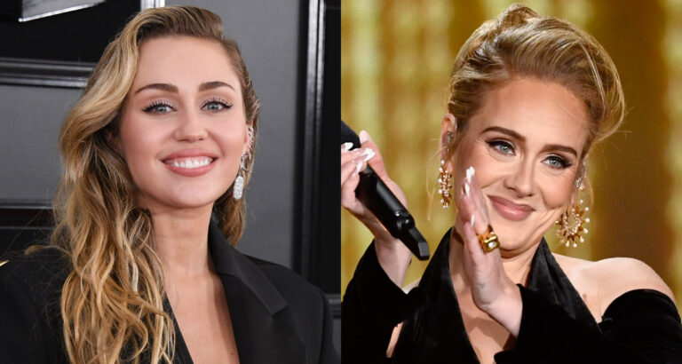 Miley Cyrus reacts when Adele calls her a 'legend'