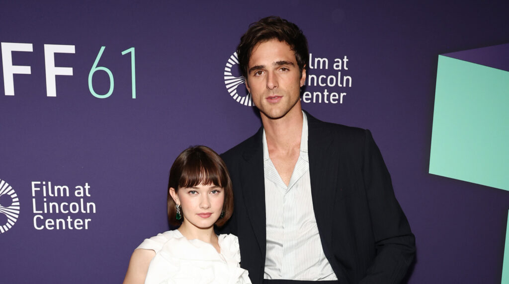 Jacob Elordi and Cailee Spaeny attend the premiere of 'Priscilla' in ...