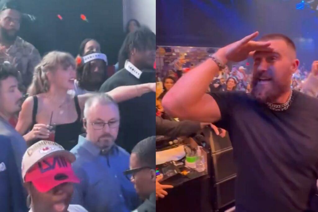 Travis Kelce sings Taylor Swift's 'You Belong With Me' at Chiefs' Super  Bowl after-party - vcmp.edu.vn