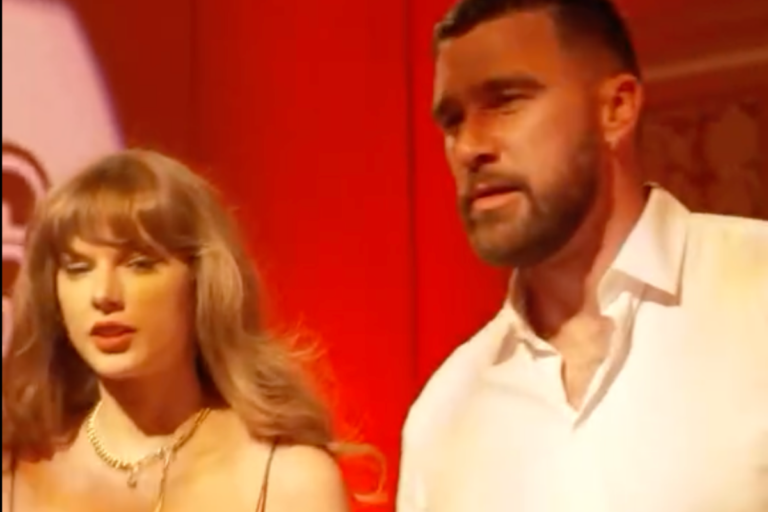 Taylor Swift and Travis Kelce full of PDA at Patrick Mahomes’ gala in Las Vegas