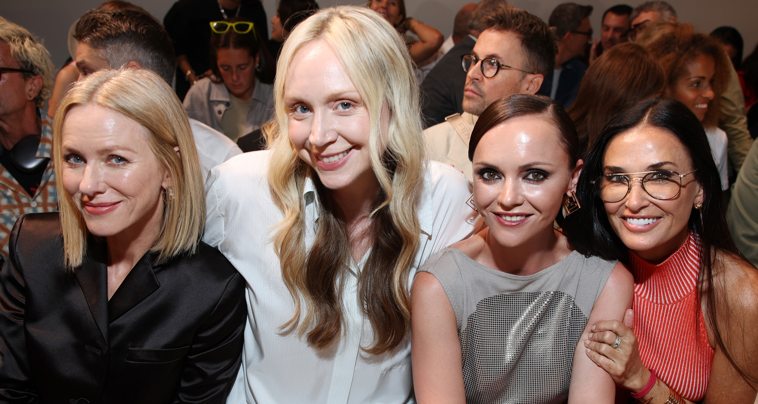 Naomi Watts sits front row with Gwendoline Christie, Christina Ricci ...